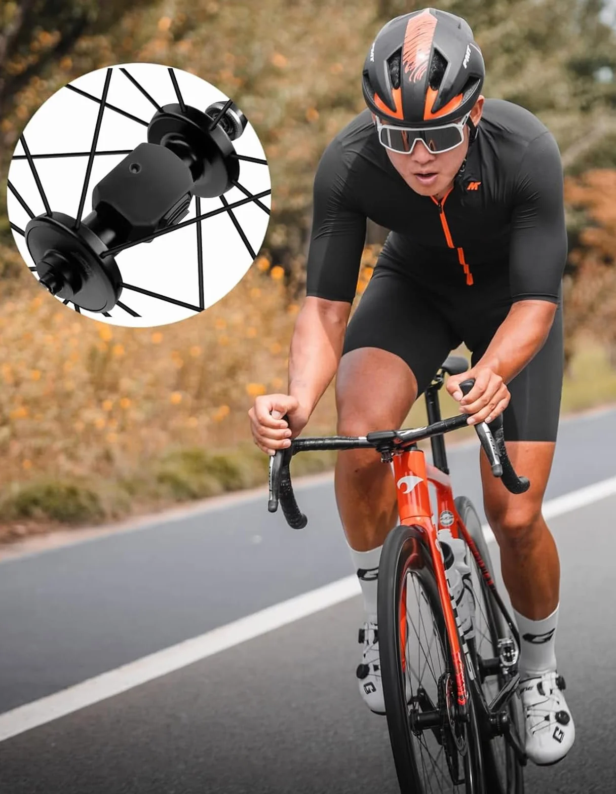 iGPSPORT CAD70 Capteur de Cadence SPD70 Capteur de Vitesse Étanche IPX7 BLE5.0 Ant+ 300 Heures Vélo