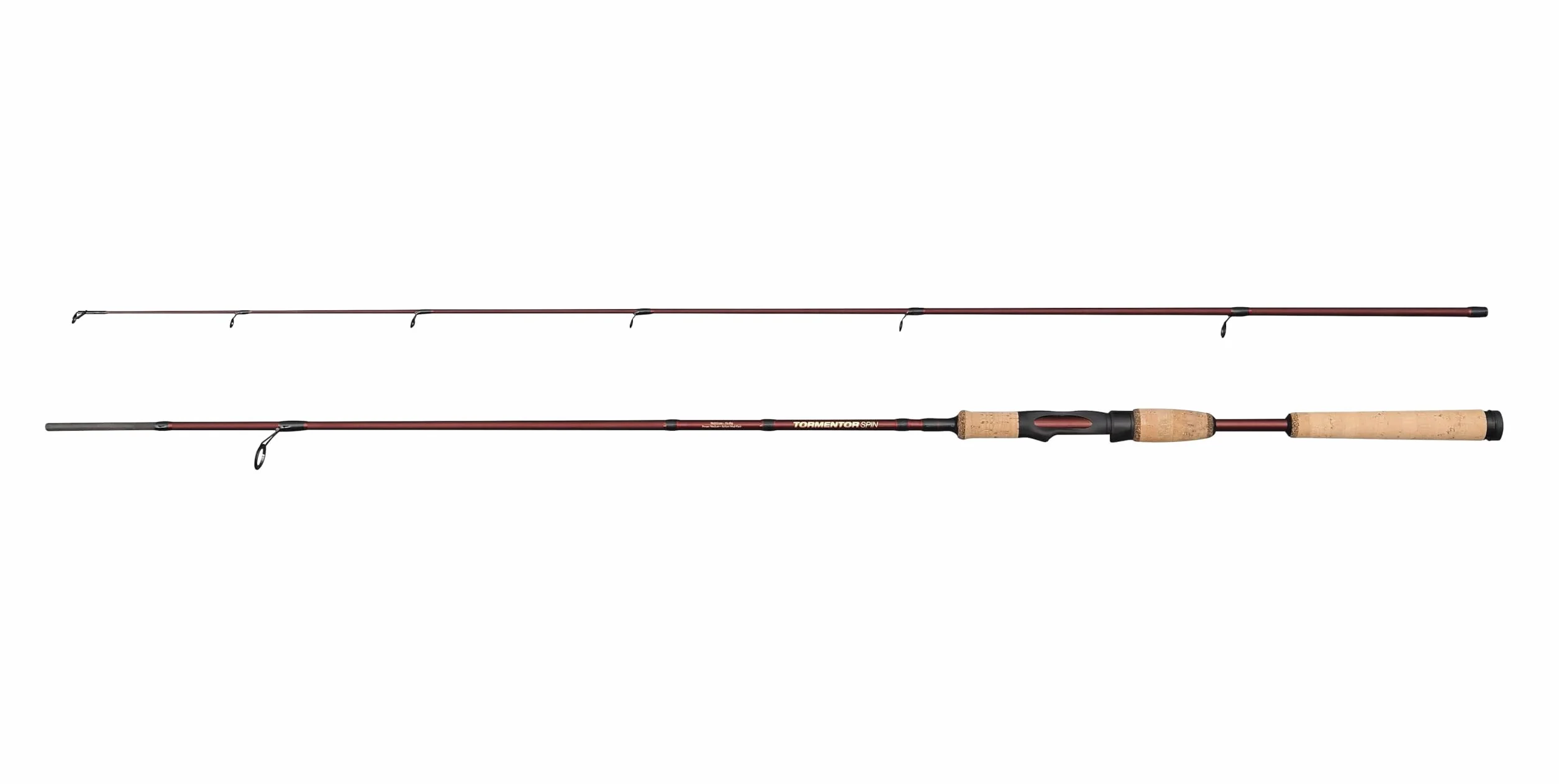 Abu Garcia Tormentor2 Spinning Rod, légère en Carbone 24T, Durable, poignée en liège de qualité supérieure, Polyvalente pour la pêche de prédateurs en Eau Douce et en Eau salée, 3.04m 7-28g