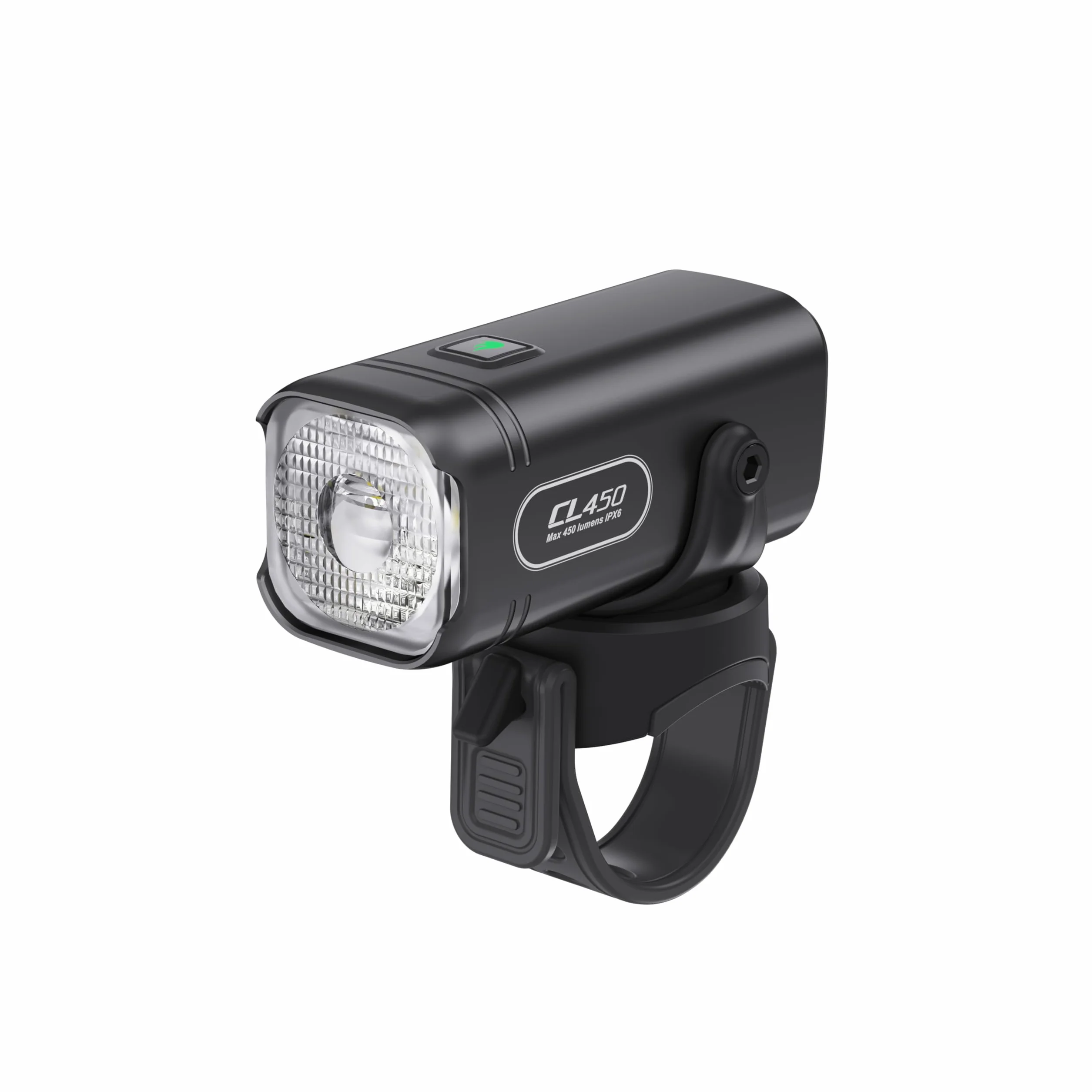 TOWILD CL450 Lampe Avant de Vélo, 450 Lumens Étanche IPX6 Éclairage Vélo USB-C 5 Modes Phares de Cyclisme, Lampe de Vélo Compacte et Légère de 95g Jusqu'à 7 Heures d'autonomie
