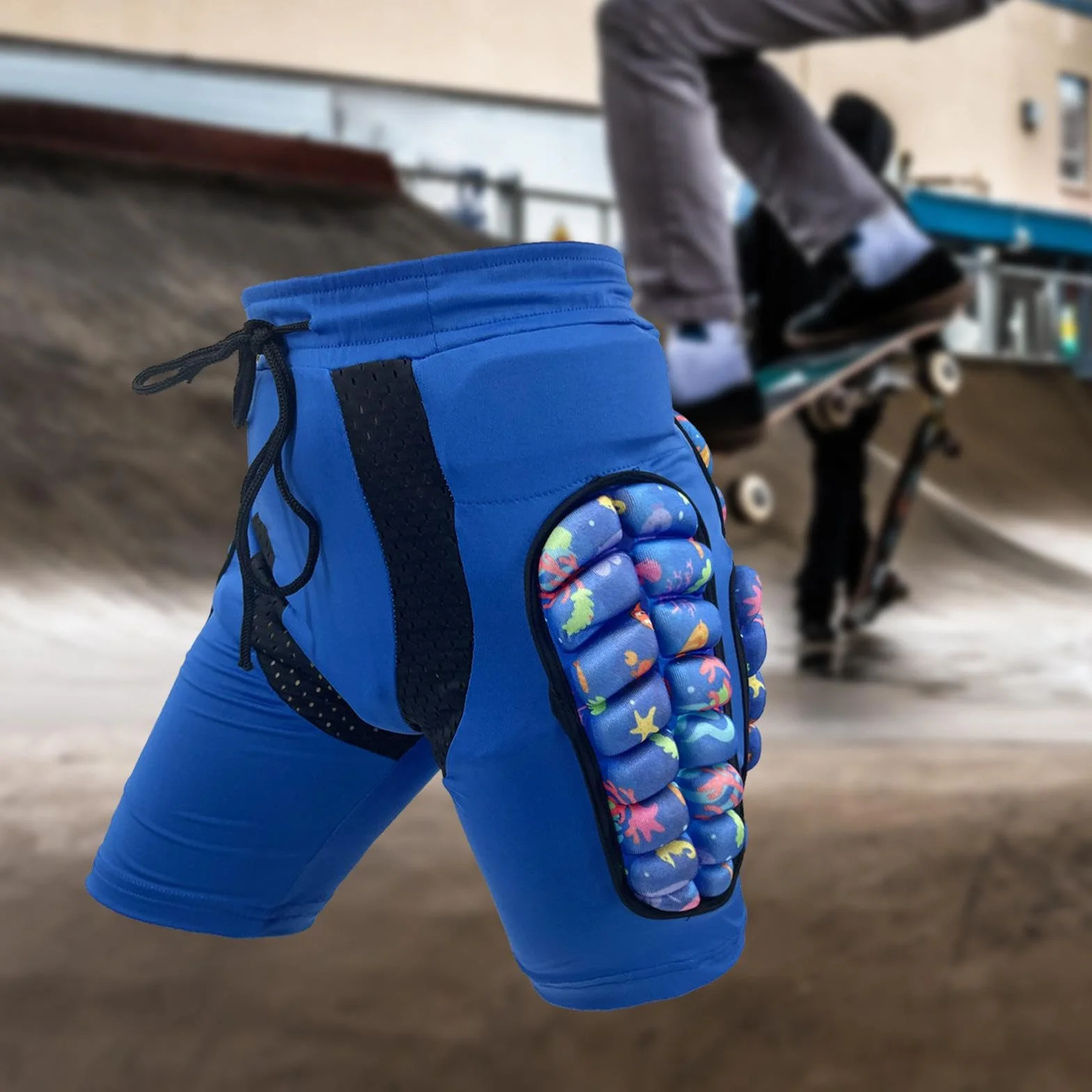 Sharplace Short de Protection rembourré 3D pour Enfants Patinage équitation