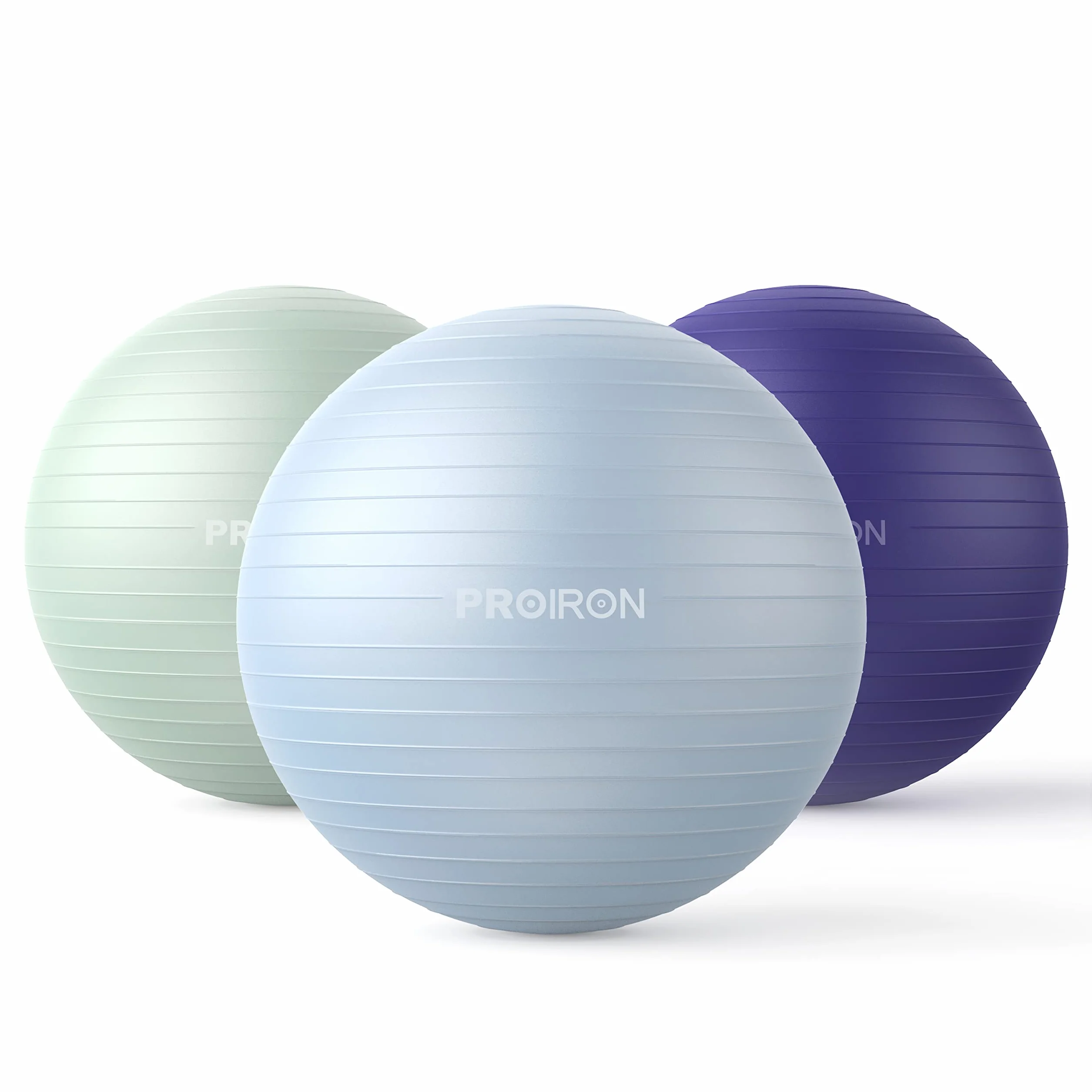 PROIRON Ballon de Fitness Swiss Ball 55CM 65CM 75CM Anti-éclatement Anti-dérapant avec Pompe