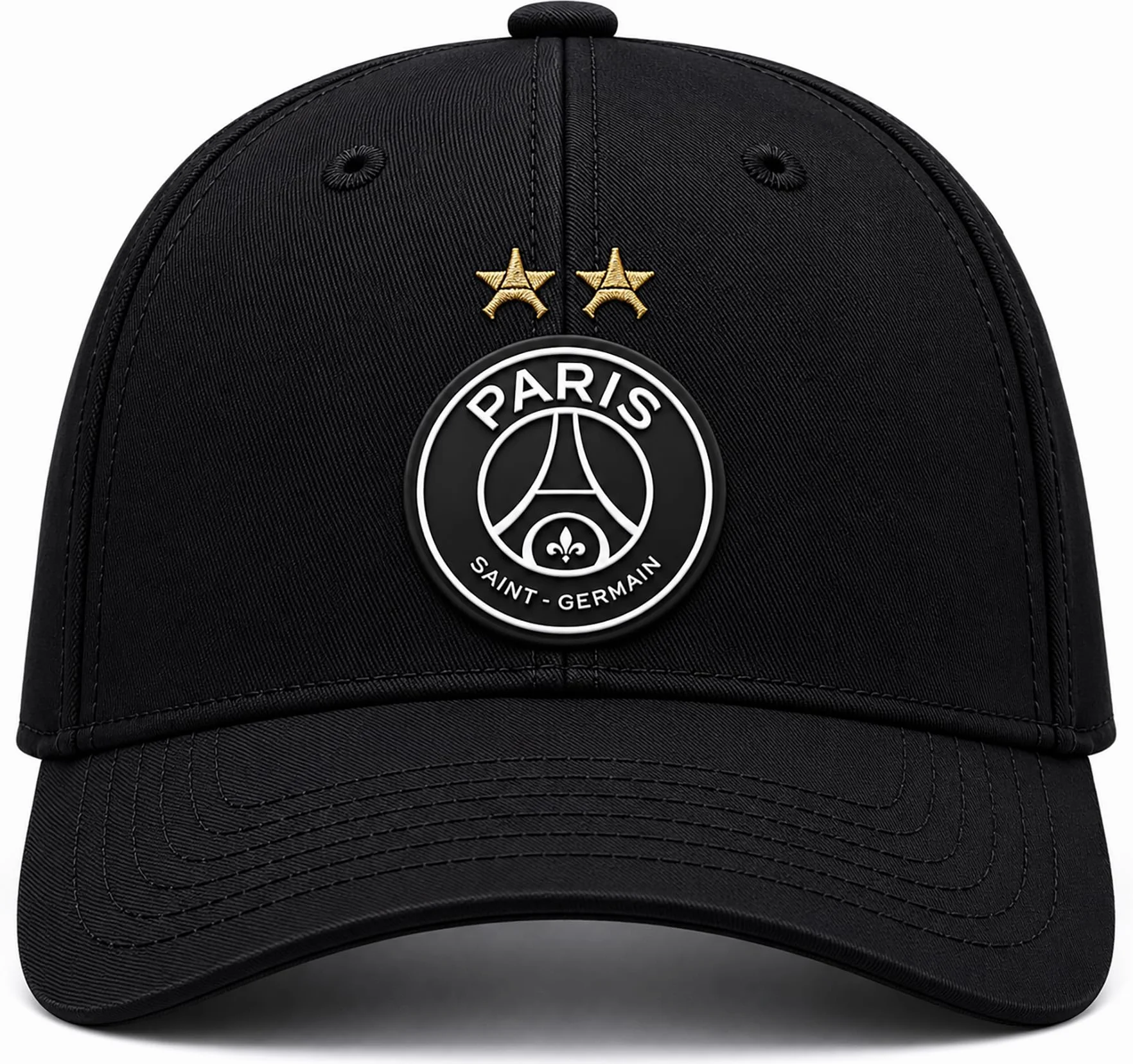 PSG Casquette 2 étoiles - Collection Officielle Paris Saint Germain - Taille réglable