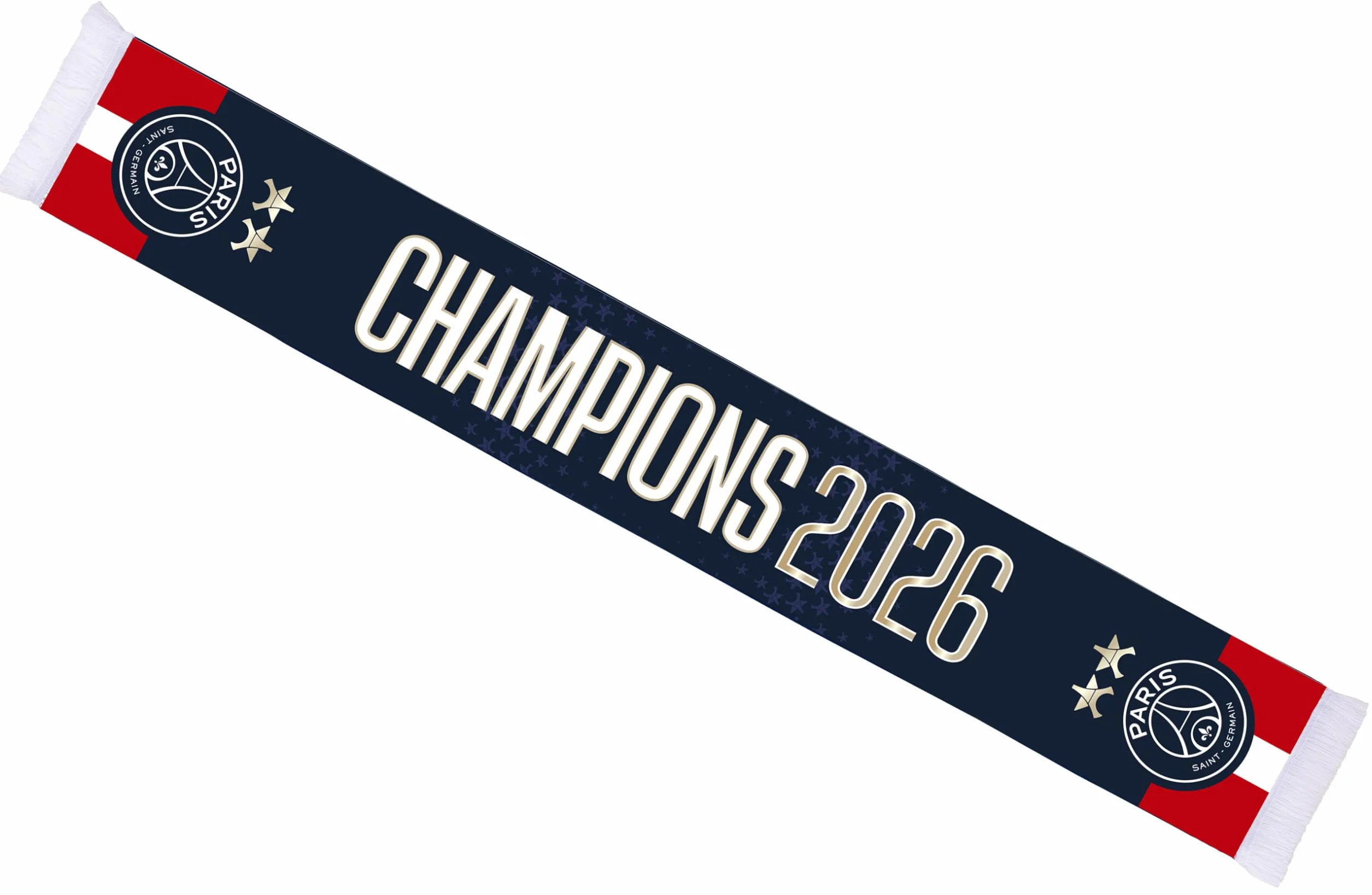 PARIS SAINT GERMAIN Écharpe Champions 2026 2 étoiles Officielle
