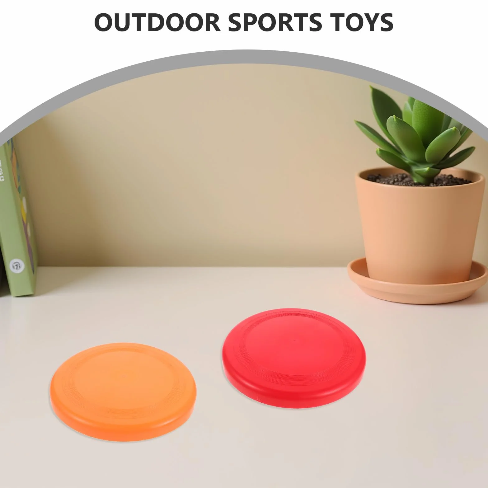 Alipis Lot de 10 disques Volants de Sport - Fournitures pour activités de Plein air en Famille - Soucoupe Volante en Plastique colorée - Jouets Ronds en Plastique de 23 cm pour Jeux de Plage