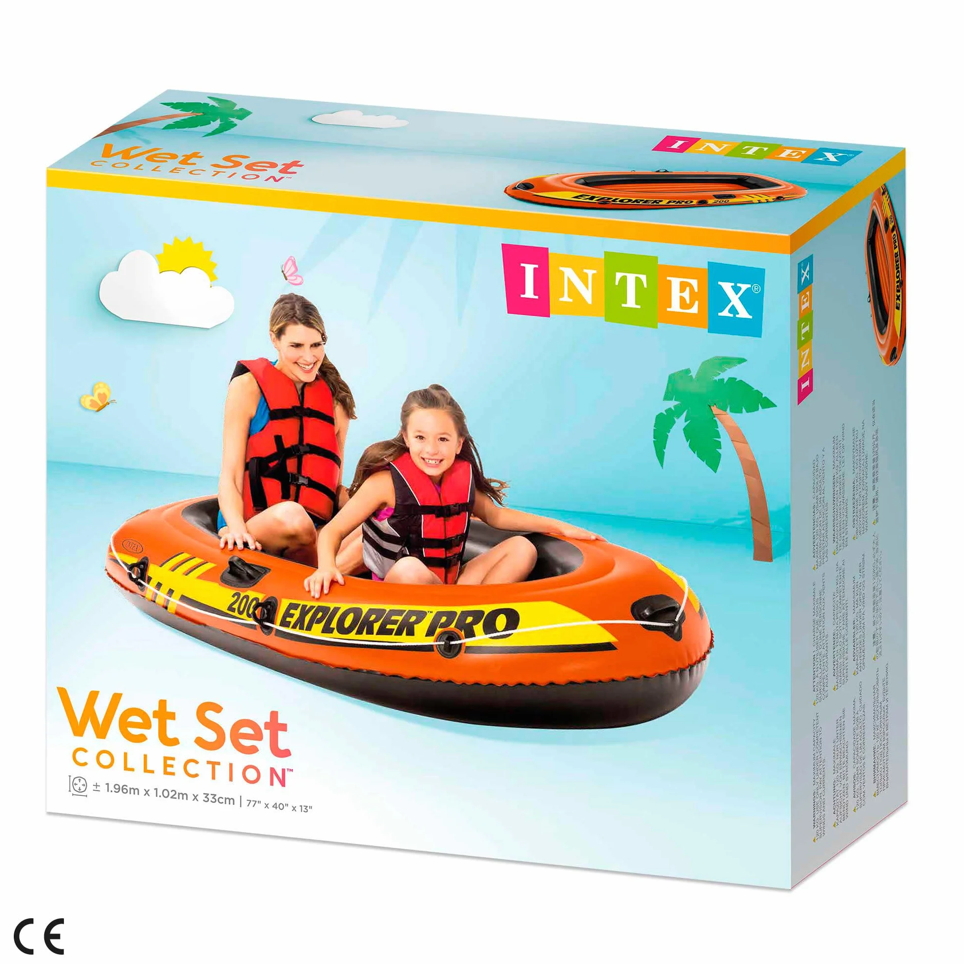 Intex Explorer Pro 200 Bateau 2 Places