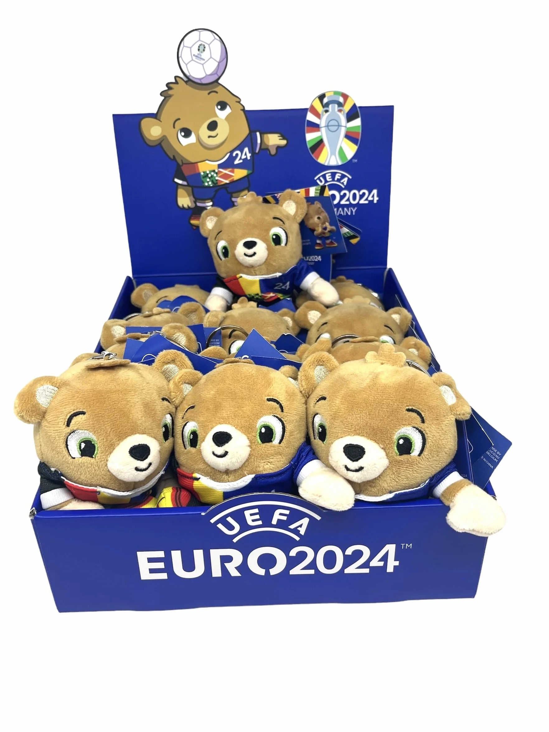 Porte-clés en peluche Mascotte officielle Albarbe 12 cm - Lot de 12
