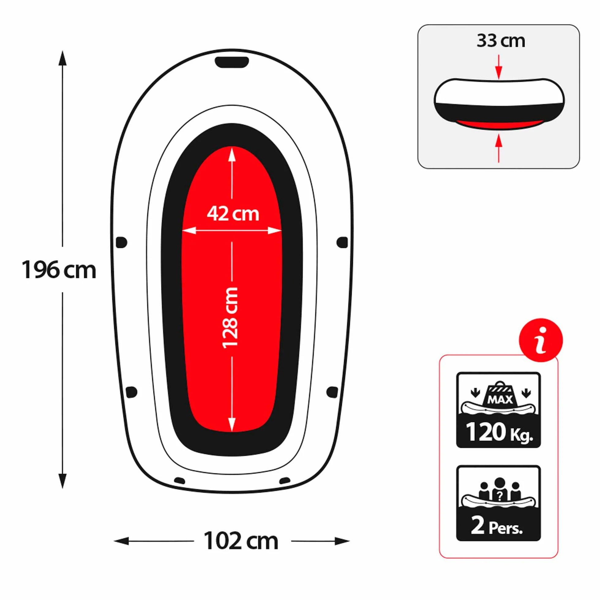 Intex Explorer Pro 200 Bateau 2 Places