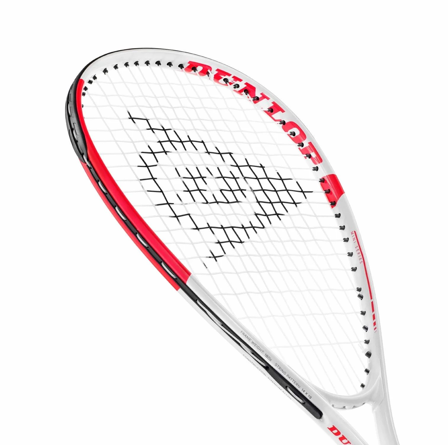 Dunlop Raquette de Squash Fun Mini Blanc/Rouge